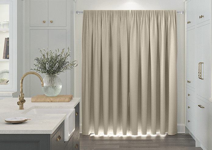 Kyoto Faux Silk, Oyster - Made to Measure Curtains - Image 7